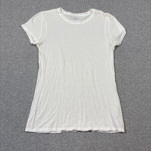 Vince Womens S White Little Boy Short Sleeve T Shirt Crew Neck Capsule Classic